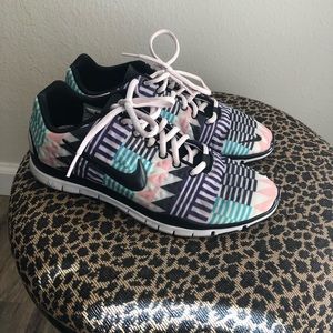 Tribal print Nikes